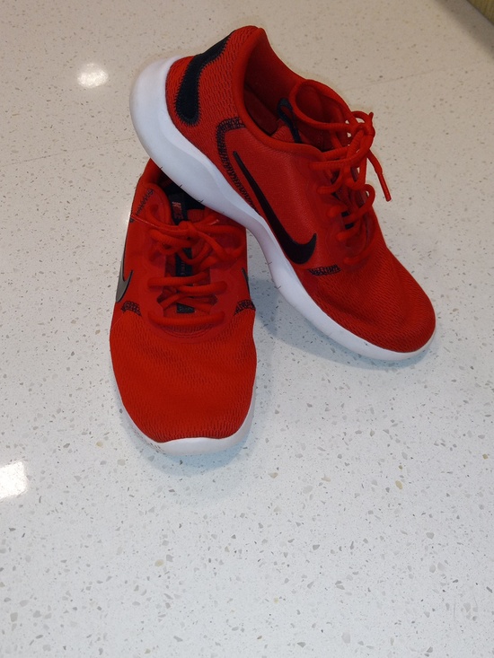 Nike Flex Experience Running Gym Trainer Shoes Sneakers Red White Black 7 Wmns - Picture 3 of 6